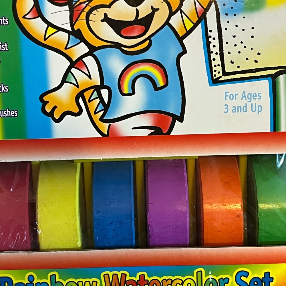 VINTAGE 1994 RARE RAINBOW ART WATERCOLOR SET NON TOXIC AGES 3+ PREOWNED - Picture 9 of 11